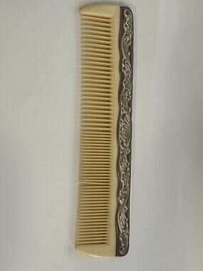 Vintage Silver Plated Comb